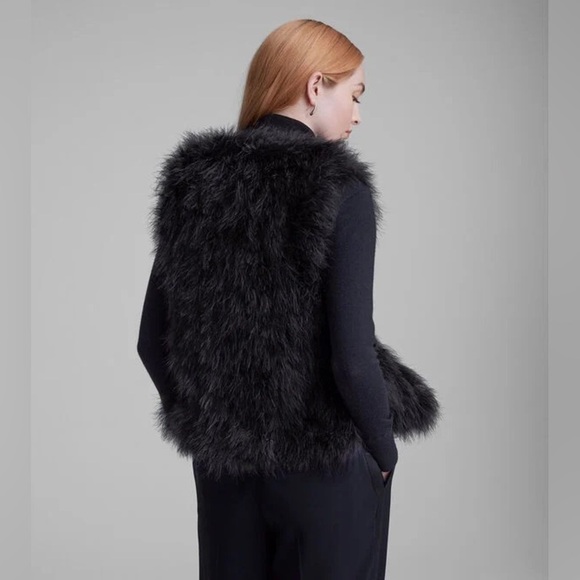 New! Club Monaco violet feather vest 13202 - Picture 3 of 13